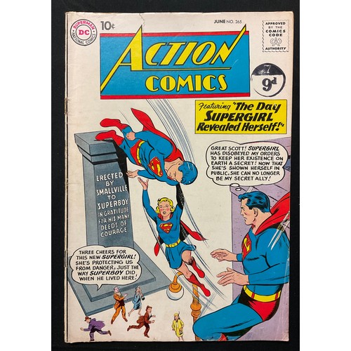 1078 - Action Comics #261, #264-266. (1960). 1st appearance of Streaky the Supercat. Silver age DC Comics. ... 