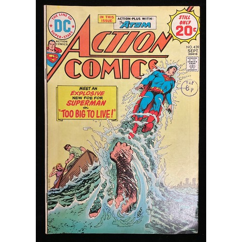 1081 - Action Comics #285-287, 358, 425, 439. (1962-1973). Supergirl is revealed to the world. Classic cove... 