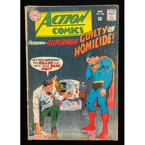 1081 - Action Comics #285-287, 358, 425, 439. (1962-1973). Supergirl is revealed to the world. Classic cove... 