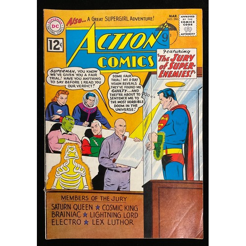 1081 - Action Comics #285-287, 358, 425, 439. (1962-1973). Supergirl is revealed to the world. Classic cove... 