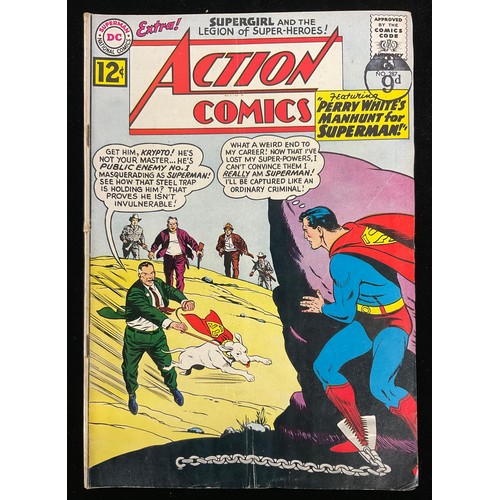 1081 - Action Comics #285-287, 358, 425, 439. (1962-1973). Supergirl is revealed to the world. Classic cove... 