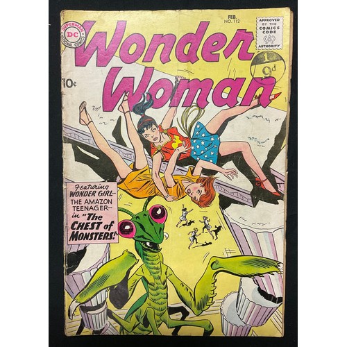 1082 - Wonder Woman #112, 119-120, 122, 123. (1960-1961). Includes 1st appearance of Wonder Tot. Silver age... 