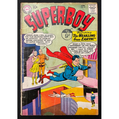 1084 - Superboy #79-83 (1960). Includes 1st Meeting of Superboy and Supergirl and 1st appearance and origin... 