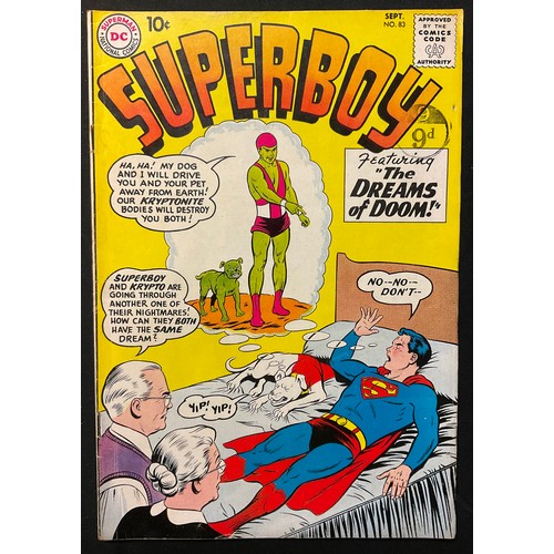 1084 - Superboy #79-83 (1960). Includes 1st Meeting of Superboy and Supergirl and 1st appearance and origin... 