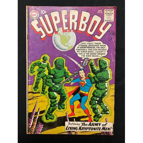 1085 - Superboy #86-91 (1961). 1st appearance of Pete Ross, and Mon-El. Silver age DC Comics. (5).