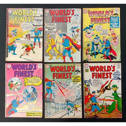 1087 - World’s Finest Comics #105, 106, 113-125, 117. (1959-1961). Includes 1st appearance of Miss Arrowett... 