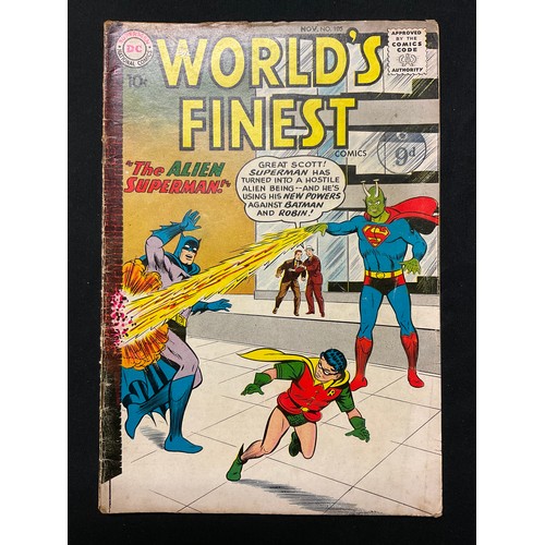 1087 - World’s Finest Comics #105, 106, 113-125, 117. (1959-1961). Includes 1st appearance of Miss Arrowett... 