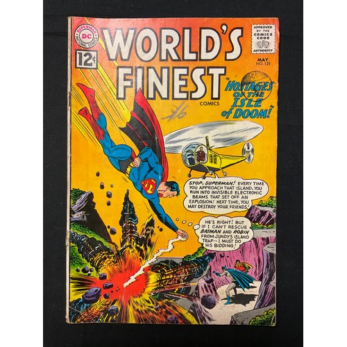 1088 - World’s Finest Comics #121, 123, 125, 128, 130, 217. (1961-1973). Silver age DC Comics. (6).