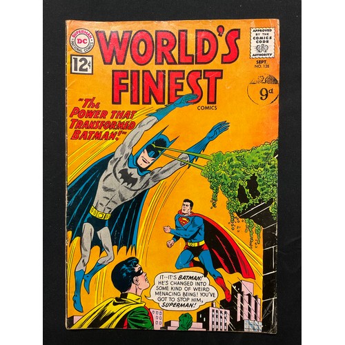 1088 - World’s Finest Comics #121, 123, 125, 128, 130, 217. (1961-1973). Silver age DC Comics. (6).