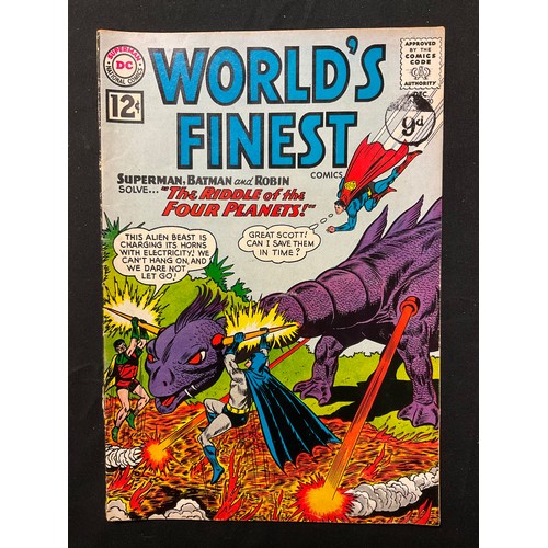 1088 - World’s Finest Comics #121, 123, 125, 128, 130, 217. (1961-1973). Silver age DC Comics. (6).