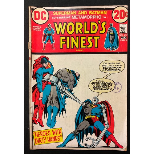 1088 - World’s Finest Comics #121, 123, 125, 128, 130, 217. (1961-1973). Silver age DC Comics. (6).