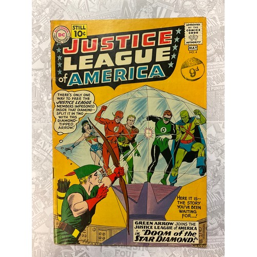 1090 - Justice League of America #4 (1961) Green Arrow joins the Justice League of America. Key Silver age ... 