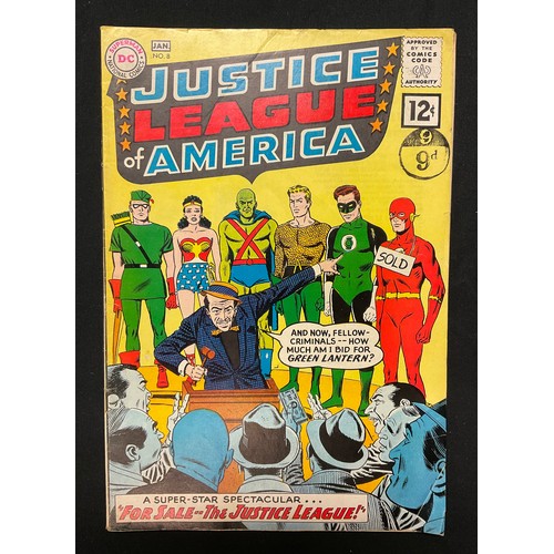 1092 - Justice League of America #8, #10-13. (1961-1962). Silver age DC Comics. (5).