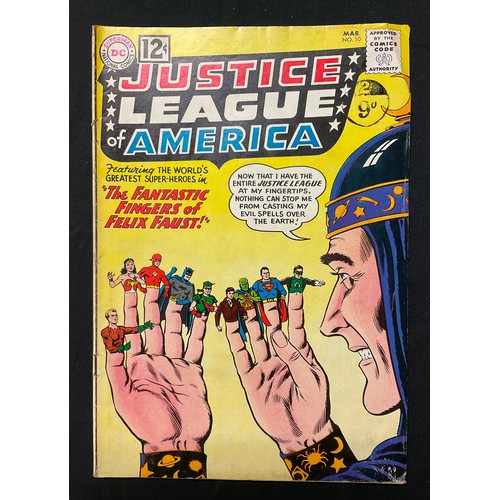 1092 - Justice League of America #8, #10-13. (1961-1962). Silver age DC Comics. (5).