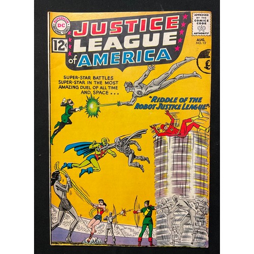 1092 - Justice League of America #8, #10-13. (1961-1962). Silver age DC Comics. (5).