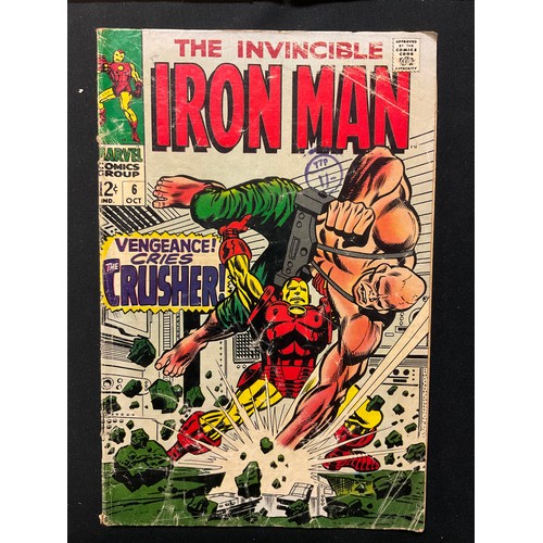 1002 - Mixed Marvel Comics - Invincible Iron Man #6 & #73, Tales to Astonish #96, Marvel Team up #27, Amazi... 