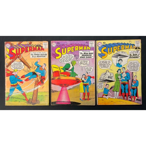 1008 - Superman #134, #136, #140 (1960). Includes the debut of Blue Kryptonite, 1st appearance of the Bizar... 