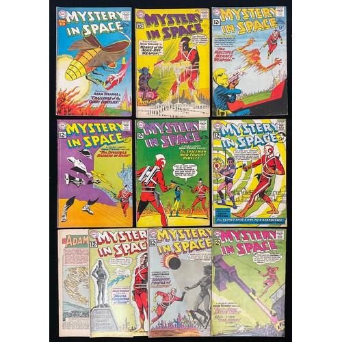 1014 - Mystery in Space #67, #69, #70, #72-75, #77-79. (1961-1962). Silver age DC Comics. (10).