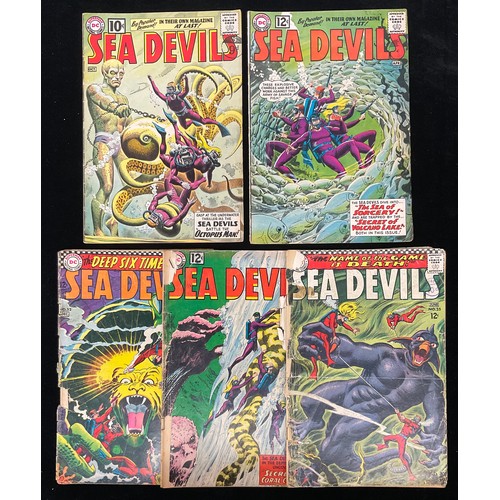 1016 - Sea Devils #1, #4, #9, #32, #35 (1961-1967). 1st solo title for Sea Devils. 1st appearance of Octopu... 