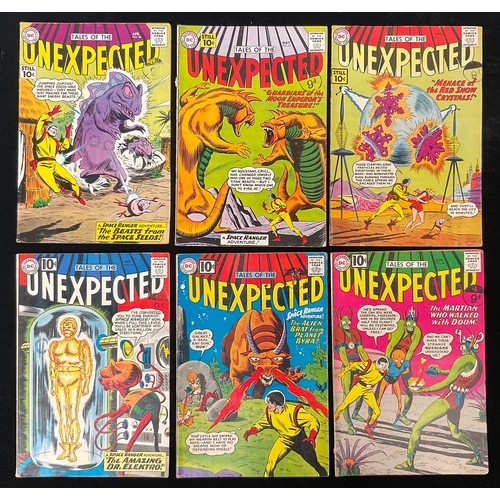 1020 - Tales of Unexpected #60-62, #64-66 (1961). Silver age DC Comics. (6).