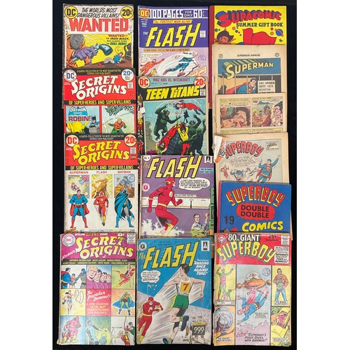 1022 - DC Comics - Mixed DC titles including Secret Origins #1 (1961), Teen Titans, The Flash, Superboy, Su... 