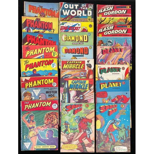 1027 - British Comic Books - various Titles including: Captain Miracle, Flash Gordon #1, Planet Stories, Sp... 