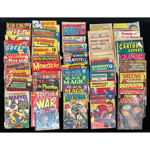 1028 - Comics - A collection of silver age comics and magazines including Marvel Tales #22, Kid Colt Outlaw... 