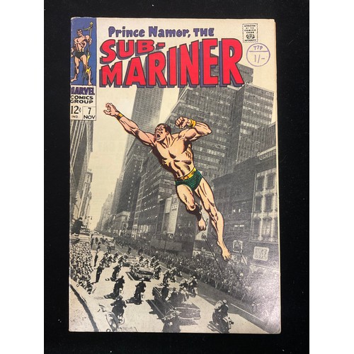 1098 - Prince Namor, The Sub-Mariner #6-7 (1968) Marvel Comics. 2nd appearance of Tiger Shark and Iconic co... 