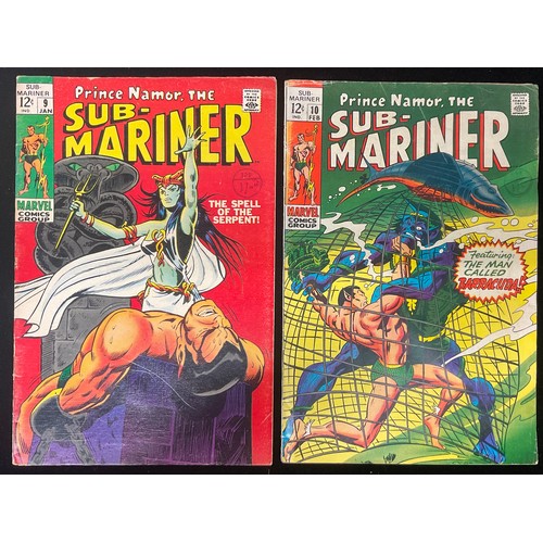 1099 - Prince Namor, The Sub-Mariner #9-10 (1969), Marvel Comics. 1st appearance of King Naga, Origin of Se... 