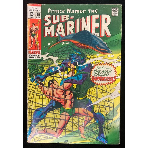 1099 - Prince Namor, The Sub-Mariner #9-10 (1969), Marvel Comics. 1st appearance of King Naga, Origin of Se... 