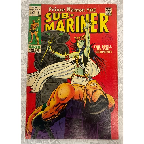 1099 - Prince Namor, The Sub-Mariner #9-10 (1969), Marvel Comics. 1st appearance of King Naga, Origin of Se... 