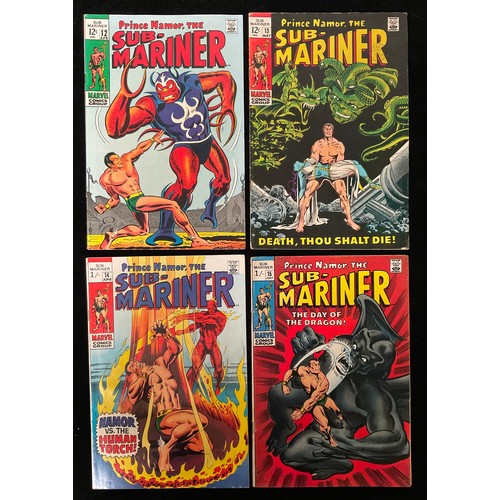 1100 - Prince Namor the Sub-Mariner #12-15 (1969) Marvel Comics. Origin of the Serpent Crown, 1st appearanc... 