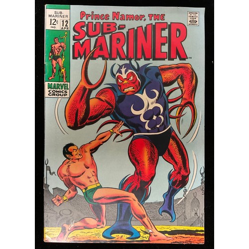 1100 - Prince Namor the Sub-Mariner #12-15 (1969) Marvel Comics. Origin of the Serpent Crown, 1st appearanc... 