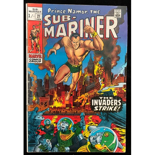 1102 - Prince Namor The Sub- Mariner #21-28 (1970) Marvel Comics. 1st meeting of Dr Strange and Namor, 1st ... 