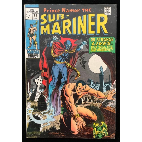 1102 - Prince Namor The Sub- Mariner #21-28 (1970) Marvel Comics. 1st meeting of Dr Strange and Namor, 1st ... 