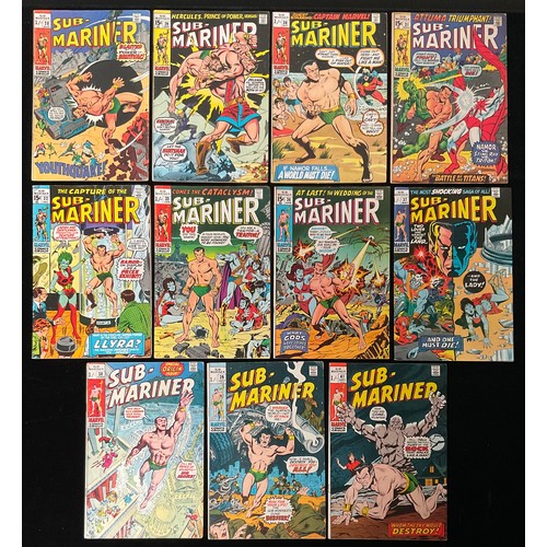 1103 - Sub-Mariner #28-33, #36-41 (1970-1971) Marvel Comics, 1st meeting of Namor and Hercules, 1st appeara... 