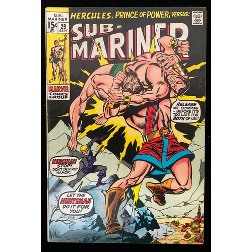 1103 - Sub-Mariner #28-33, #36-41 (1970-1971) Marvel Comics, 1st meeting of Namor and Hercules, 1st appeara... 