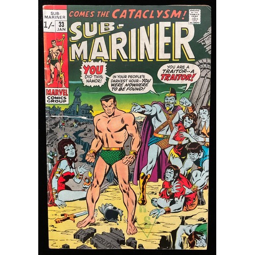 1103 - Sub-Mariner #28-33, #36-41 (1970-1971) Marvel Comics, 1st meeting of Namor and Hercules, 1st appeara... 