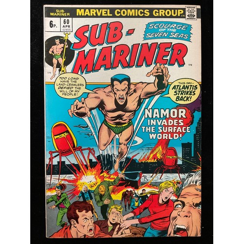 1105 - Sub-Mariner #53-62 (1972-1973) Marvel Comics. Includes 1st appearance of Venus in Bronze Age, battle... 