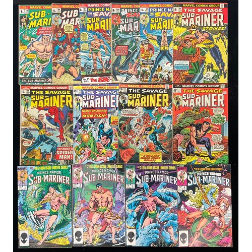 1106 - Marvel Comics - Sub-Mariner #63-72 (1973-74) and Prince Namor Sub-Mariner #1-4 limited series (1984)... 