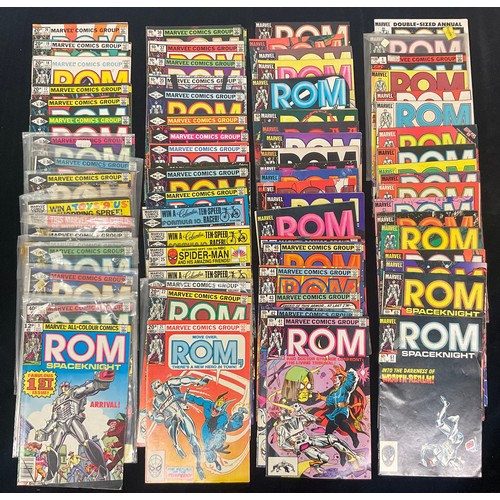 1112 - Marvel Comics - ROM Spaceknight #1-75, annual #1-4 (missing issues #2-3). (1979-86). 1st appearance ... 