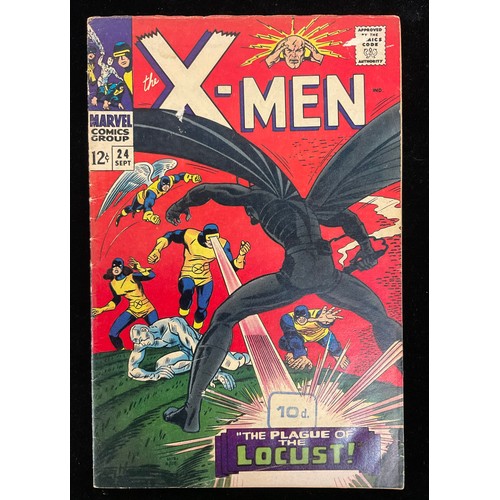 1116 - X-Men #23-24 (1966). 1st appearance and origin of Locust, written by Stan Lee. Silver age Marvel com... 