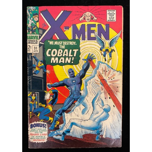 1119 - X-Men #31, #34-36 (1967) 1st appearances of Cobalt Man, Changeling and Mekano, 2nd appearance of Ban... 