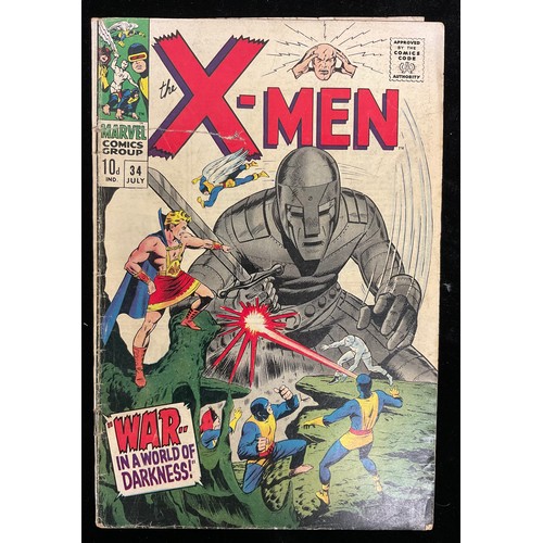 1119 - X-Men #31, #34-36 (1967) 1st appearances of Cobalt Man, Changeling and Mekano, 2nd appearance of Ban... 