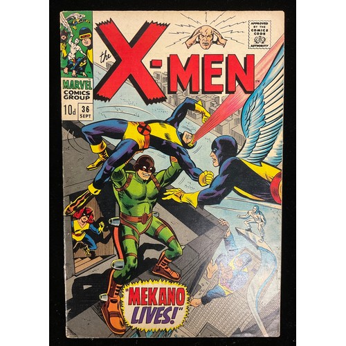 1119 - X-Men #31, #34-36 (1967) 1st appearances of Cobalt Man, Changeling and Mekano, 2nd appearance of Ban... 