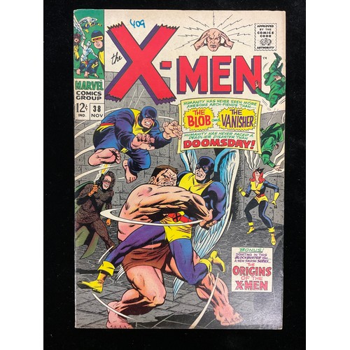 1120 - X-Men #37-38, 41-42 (1967-68). 1st appearance of Grotesk, Origin Stories of X-Men, including Cyclops... 