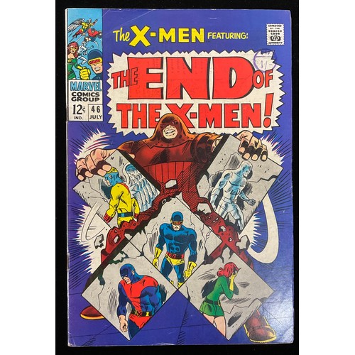 1121 - X-Men #43-44, 46-47 (1968) 1st appearance of Red Raven, Origin of Ice Man. Silver age Marvel comics.... 