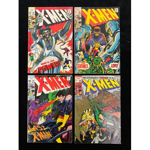 1123 - X-Men #56-57, #59-60 (1969) 1st appearance of Dr Lykos / Sauron, Neal Adams artwork. Silver age Marv... 