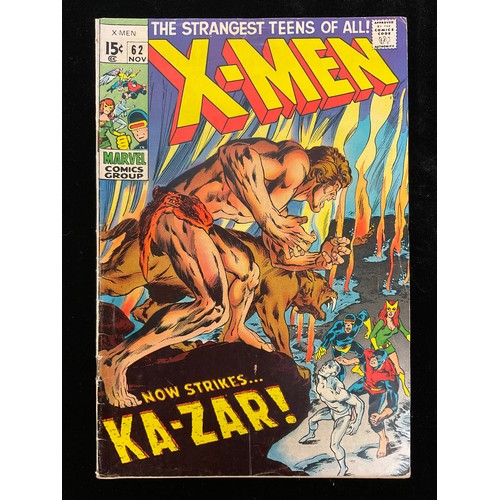 1124 - X-Men #61-63, 65-66 (1969-70). 1st team appearance of the Savage Land Mutants, final appearance of t... 