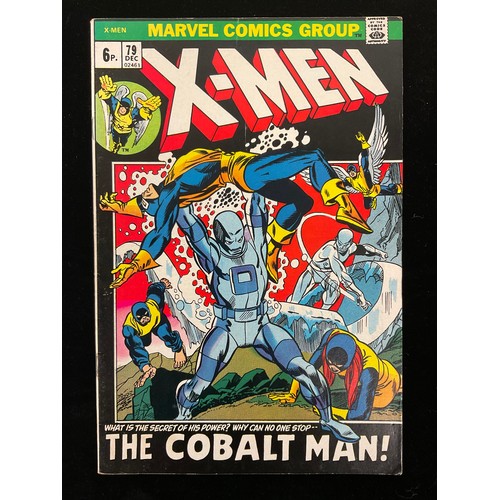 1126 - X-Men #75-82 (1972-73) reprints of early X-Men stories. Bronze Age Marvel Comics. (8).